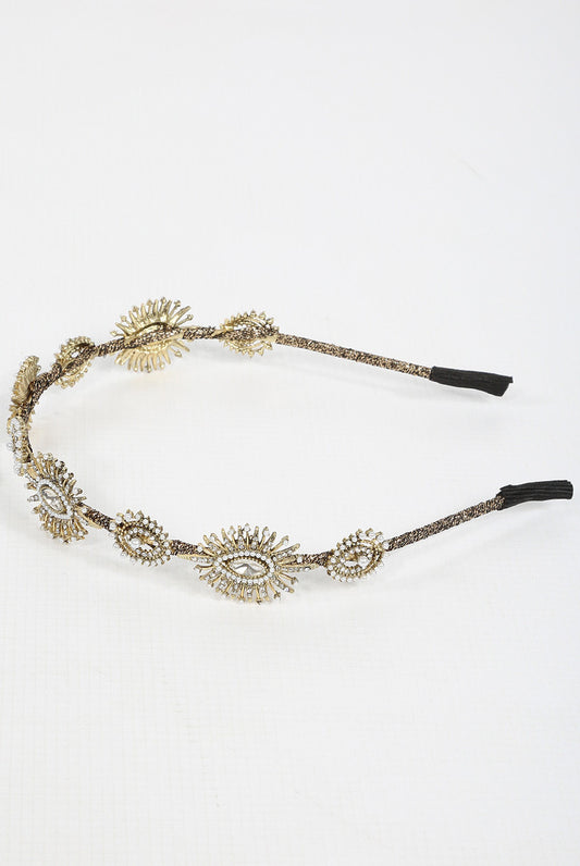Metal jewel hairband