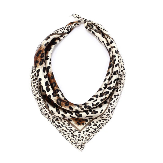Brown Animal Print Scarf