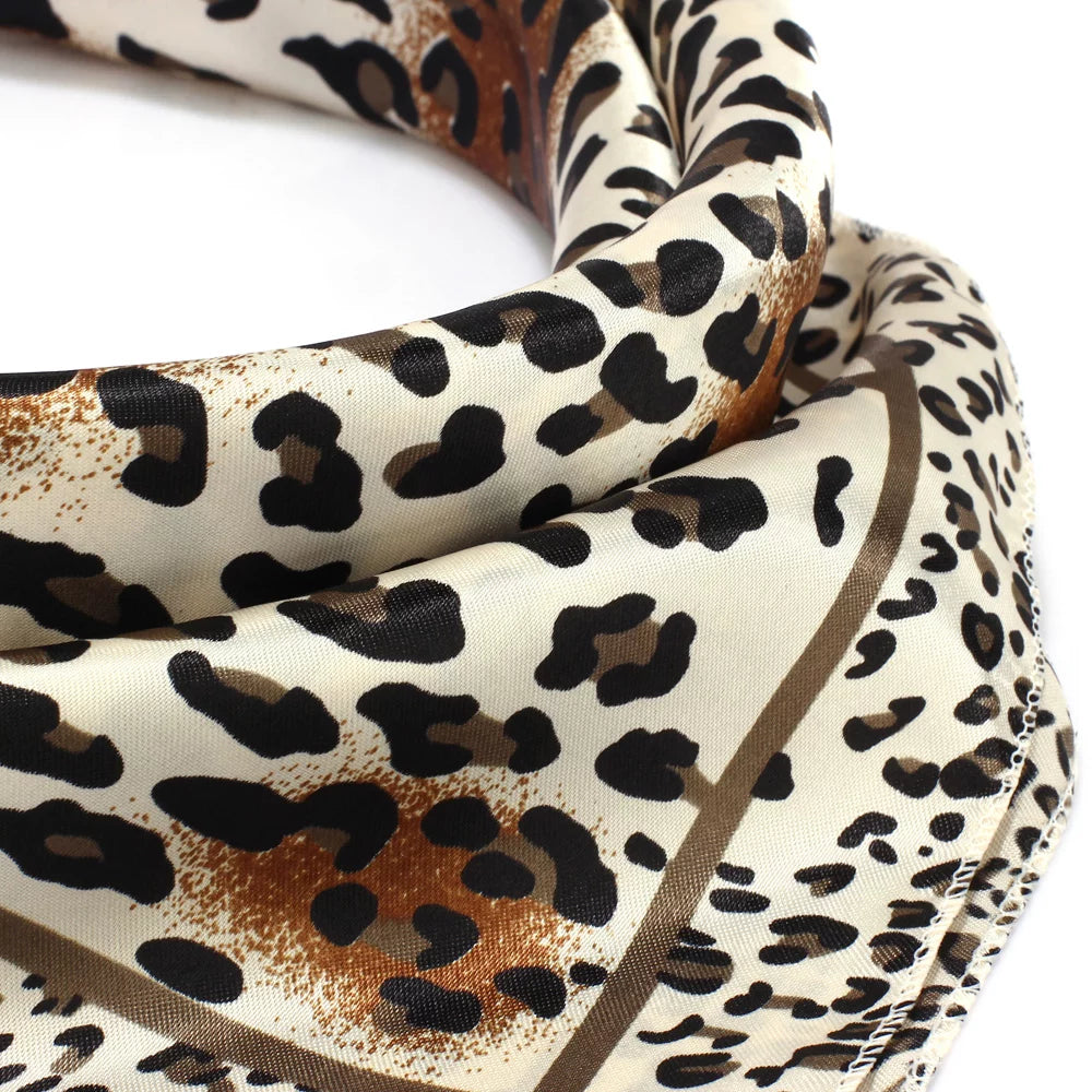 Brown Animal Print Scarf