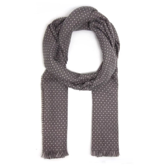 Grey Dotty Scarf