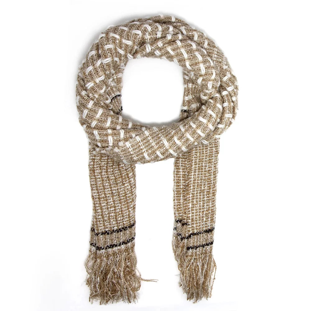 Taupe Texture Scarf