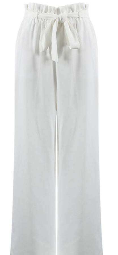 The ANNA Elasticated tie up wide leg trouser