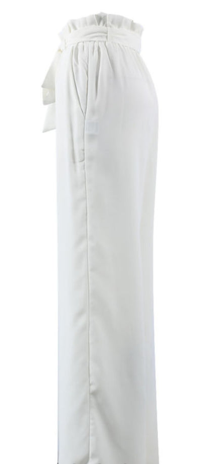 The ANNA Elasticated tie up wide leg trouser