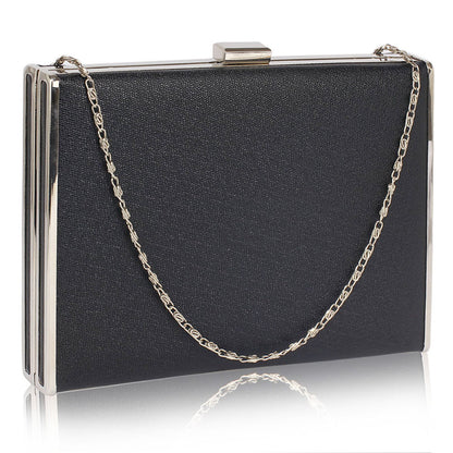 Black Hard Case Evening Bag