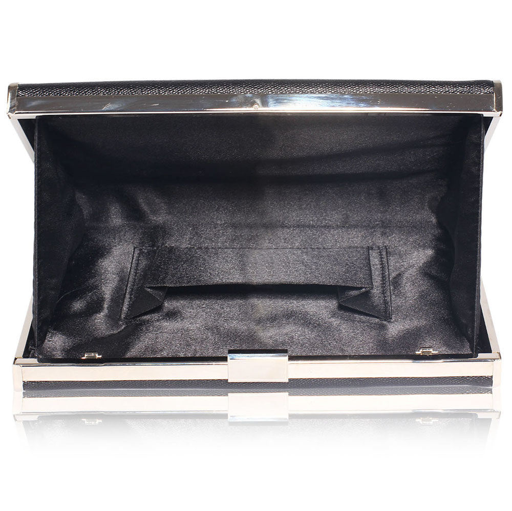 Black Hard Case Evening Bag