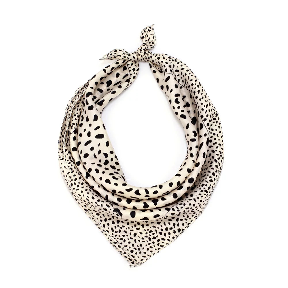 Beige Animal Print Scarf