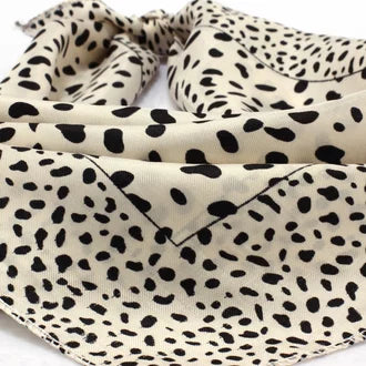 Beige Animal Print Scarf