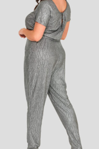 The SOPHIE metallic crinkle jumpsuit